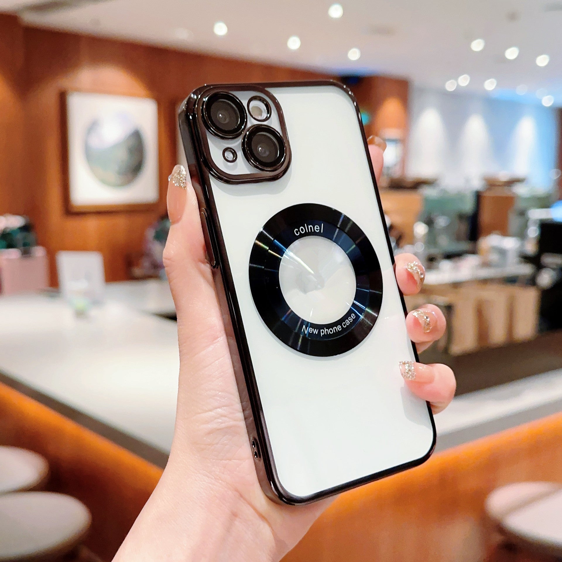 For iPhone 13 Electroplated Hard PC Case Acrylic Magnifier Logo View Magnetic Clear Phone Cover For iPhone 13 Electroplated Hard PC Case Acrylic Magnifier Logo View Magnetic Clear Phone Cover